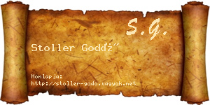 Stoller Godó névjegykártya